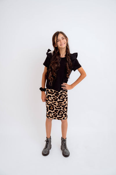 Pencil Skirt - Leopard Print